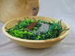 12" WOODEN CHOPPING BOWL (3rd Quality) w/cabbage style chopper - Click Image to Close