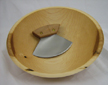 CHOPPER with wooden handle Ulu style - Click Image to Close