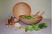 17" MAPLE SALAD BOWL (1st Quality) - Click Image to Close