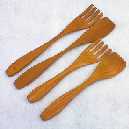 11" FORK & PADDLE (Used w/ 12in Bowls) - Click Image to Close