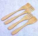 14" Maple Fork And Paddle Spoon w/ Oil Finish (Used w/ 15in - 17in Bowls) - Click Image to Close